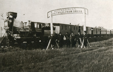 Directors of the U.P.R.R. at the 100th Meridian, October 1866, photo by John Carbutt Directors of the U.P.R.R. at the 100th Meridian, October 1866, photo by John Carbutt, courtesy N.Y. Historical Society