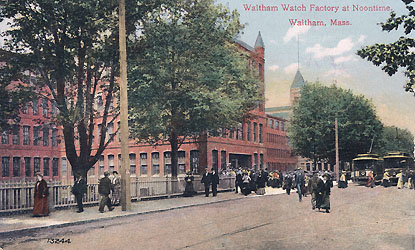 American Waltham Watch Factory at Noontime